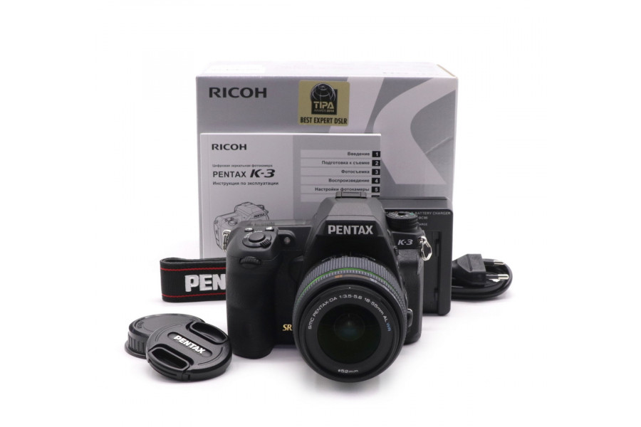 Pentax K-3 kit в упаковке (пробег 90 кадров)