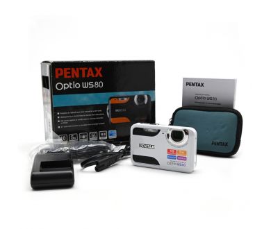Фотоаппарат Pentax Optio WS-80 в упаковке