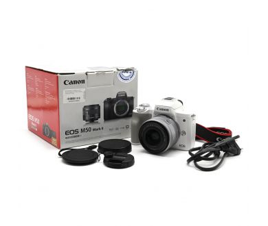 Canon EOS M50 II kit в упаковке (пробег 4295 кадров)