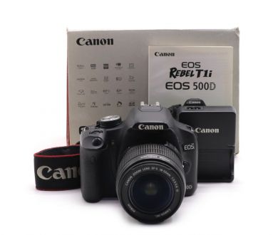 Canon EOS 500D kit в упаковке (пробег 21000 кадров)