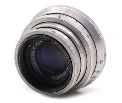 Объектив Tessar 2.8/5cm T Carl Zeiss Jena silver М42