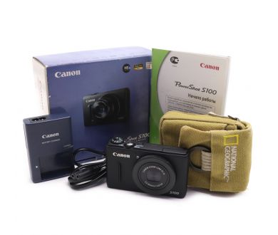 Цифровая фотокамера Canon PowerShot S100 в упаковке