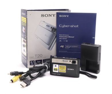 Фотоаппарат Sony Cyber-shot DSC-T20 в упаковке