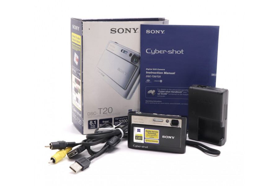 Фотоаппарат Sony Cyber-shot DSC-T20 в упаковке