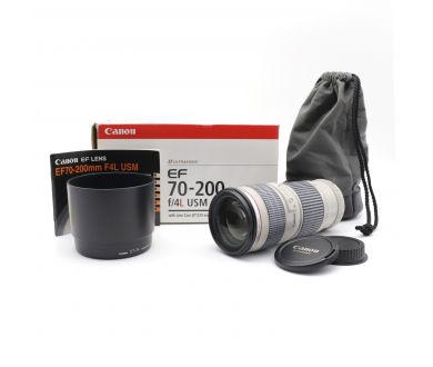Объектив Canon EF 70-200mm f/4L USM в упаковке