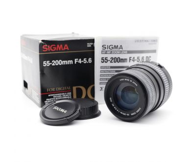 Sigma AF 55-200mm f/4-5.6 DC for Canon EF в упаковке