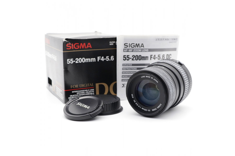 Sigma AF 55-200mm f/4-5.6 DC for Canon EF в упаковке