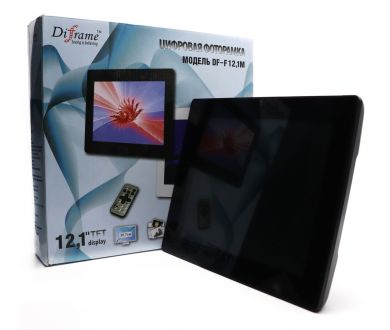 Цифровая фоторамка Diframe DF-F12.1M в упаковке