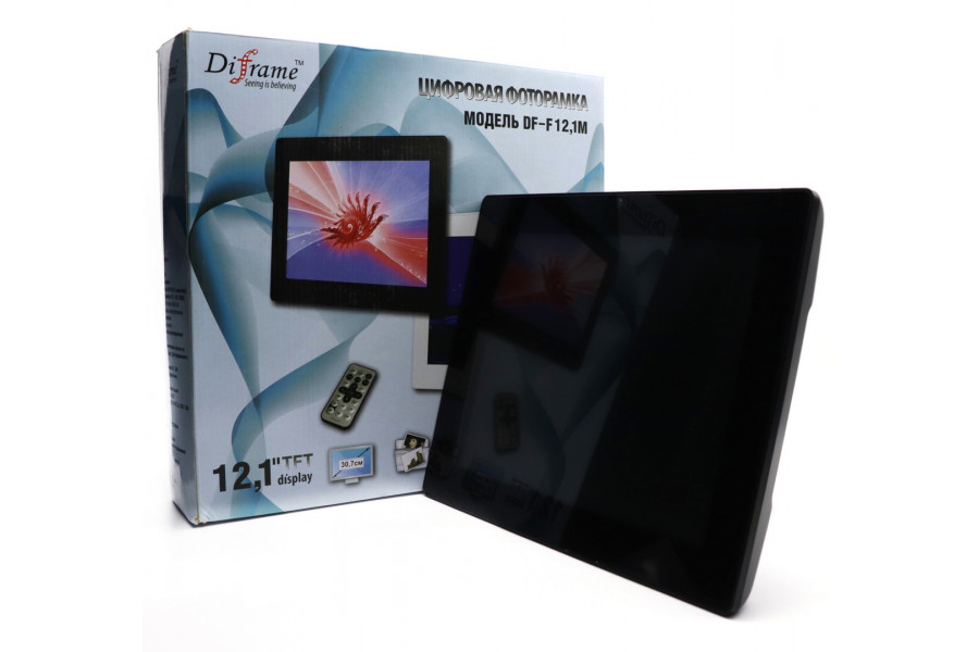 Цифровая фоторамка Diframe DF-F12.1M в упаковке