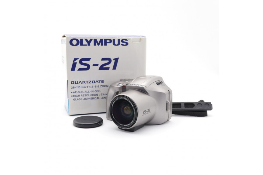 Плёночный фотоаппарат Olympus IS-21 в упаковке