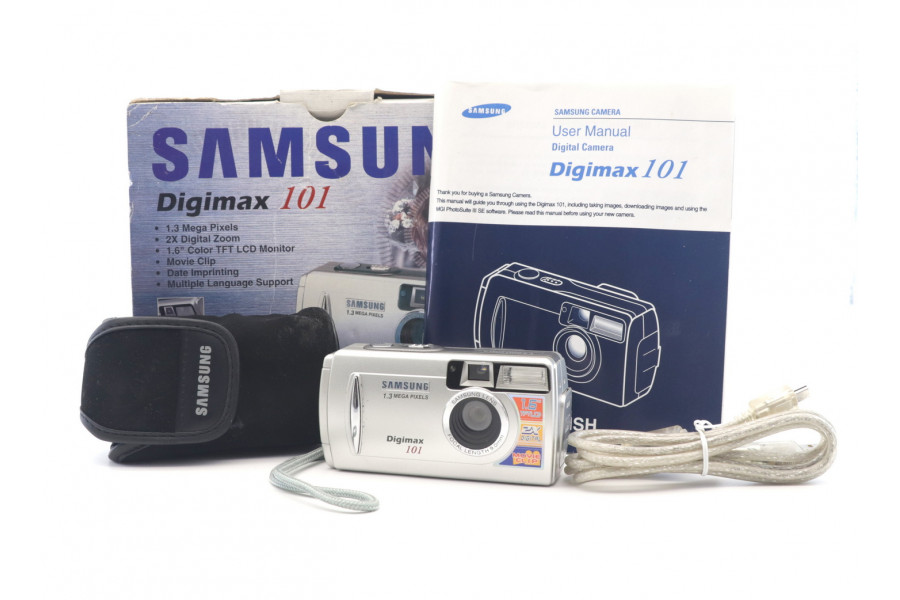 Компактная цифровая камера Samsung Digimax 101 в упаковке