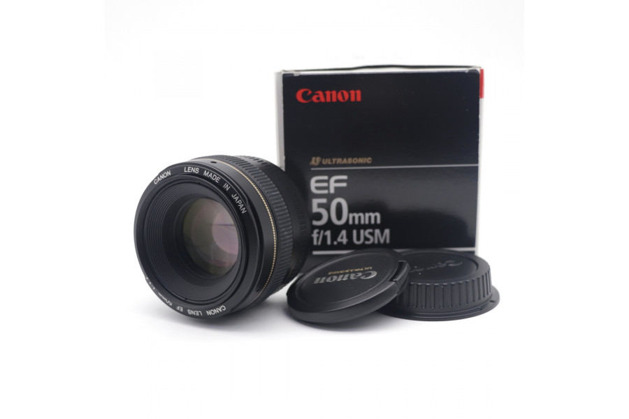 Объектив Canon EF 50mm f/1,4 USM в упаковке
