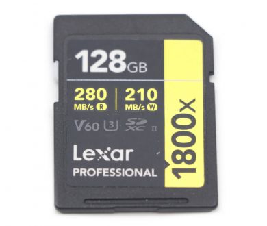 Карта памяти Lexar SDXC Professional 128GB 1800X UHS-II V60 Gold