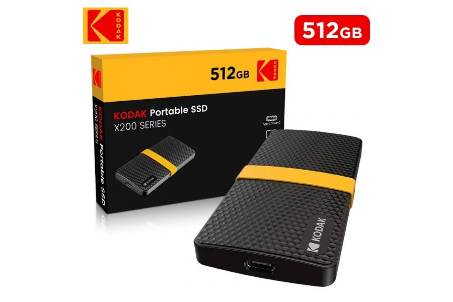 Портативный SSD накопитель Kodak X200 (512 ГБ)