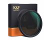 Светофильтр K&F Concept Nano-X None-Cross Variable ND2-ND32 82mm