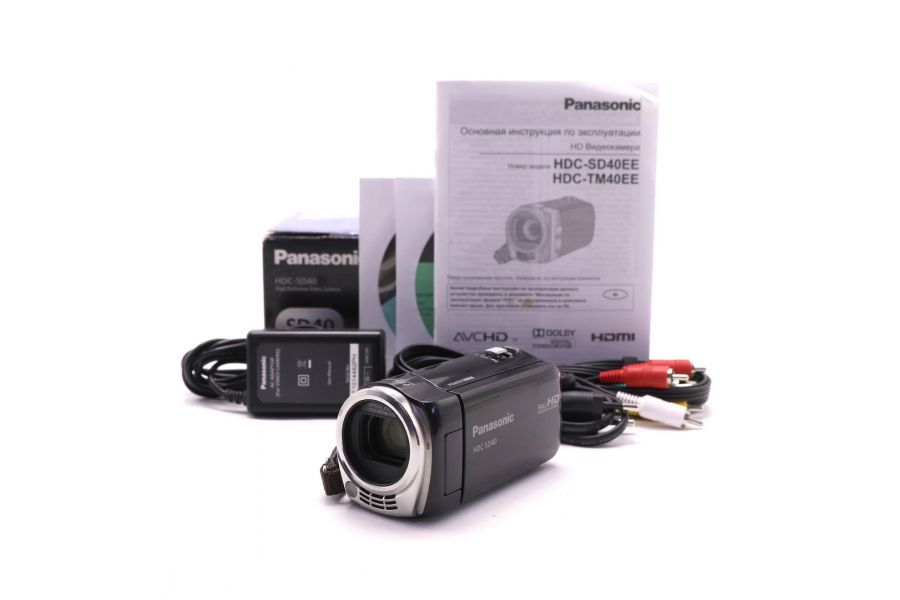 Цифровая видеокамера Panasonic HDC-SD40 в упаковке