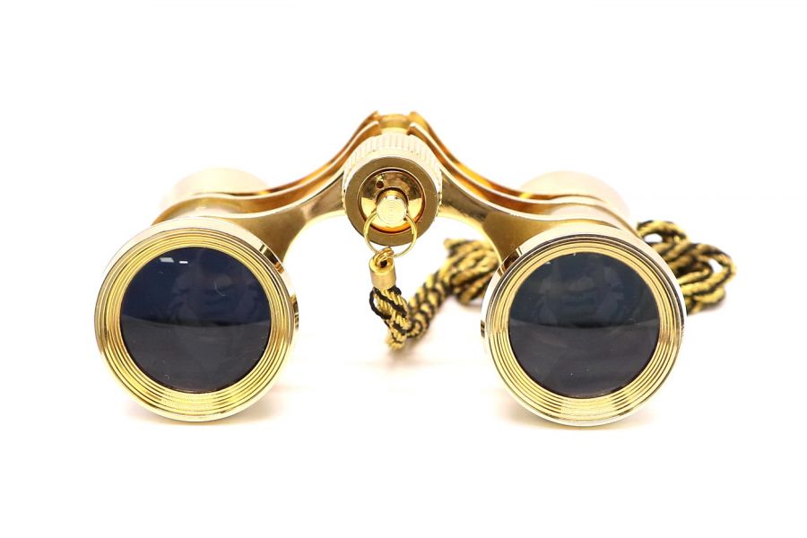Бинокль театральный золотистый