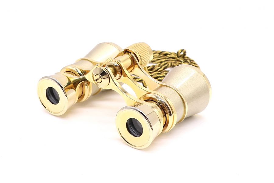 Бинокль театральный золотистый