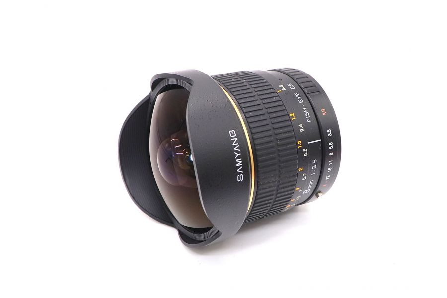 Samyang 8mm f/3.5 AS IF MC Fish-eye CS для Pentax K