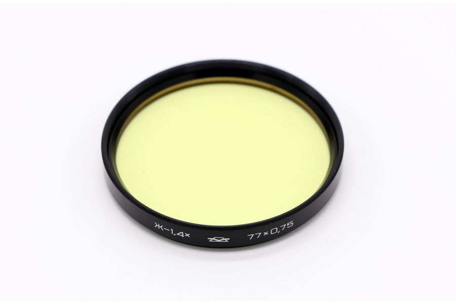 Светофильтр Ж-1,4Х 77х0,75