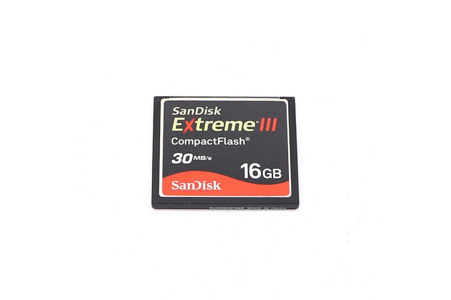 Флеш карта Compact Flash SanDisk Extreme III 16GB 30MB/s