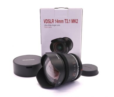 Samyang VDSLR 14mm T3.1 MK2 Canon EF в упаковке