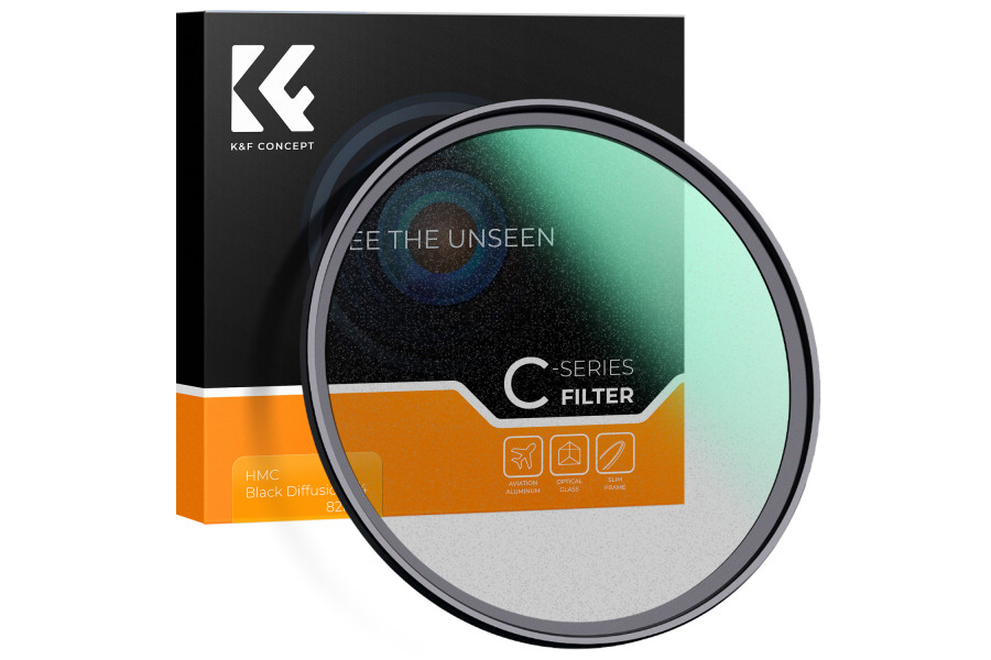 Светофильтр K&F Concept C-Series HMC 1/4 Black Diffusion 77mm