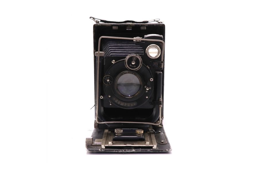 Фотокор + Anastigmat 4.5/13.5cm Compur 1-ый выпуск ВТОМП