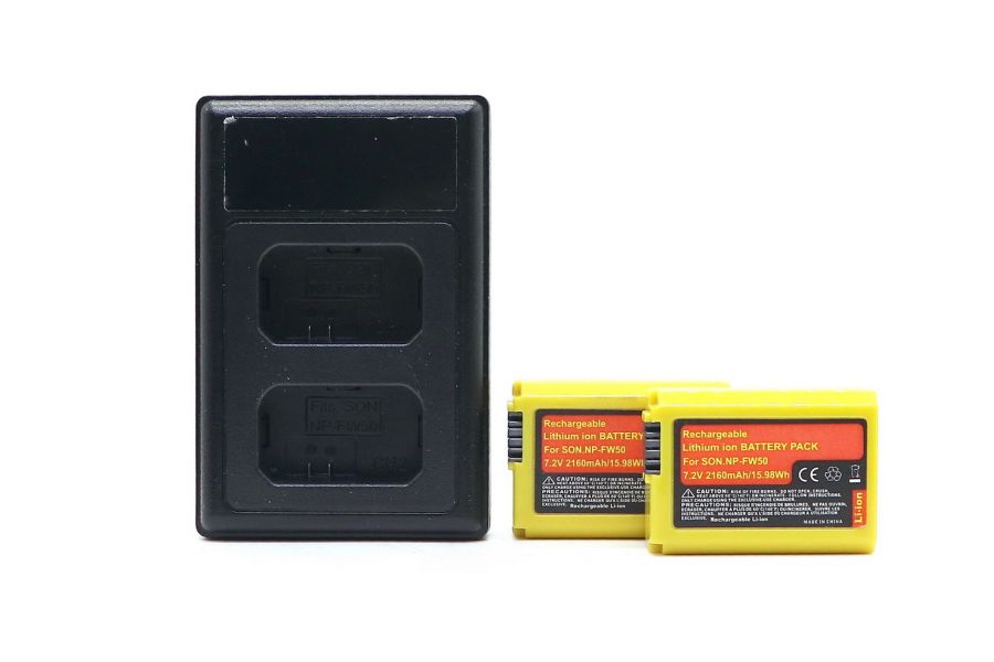 Зарядное устройство для Sony NP-W50 + Аккумуляторы NP-W50