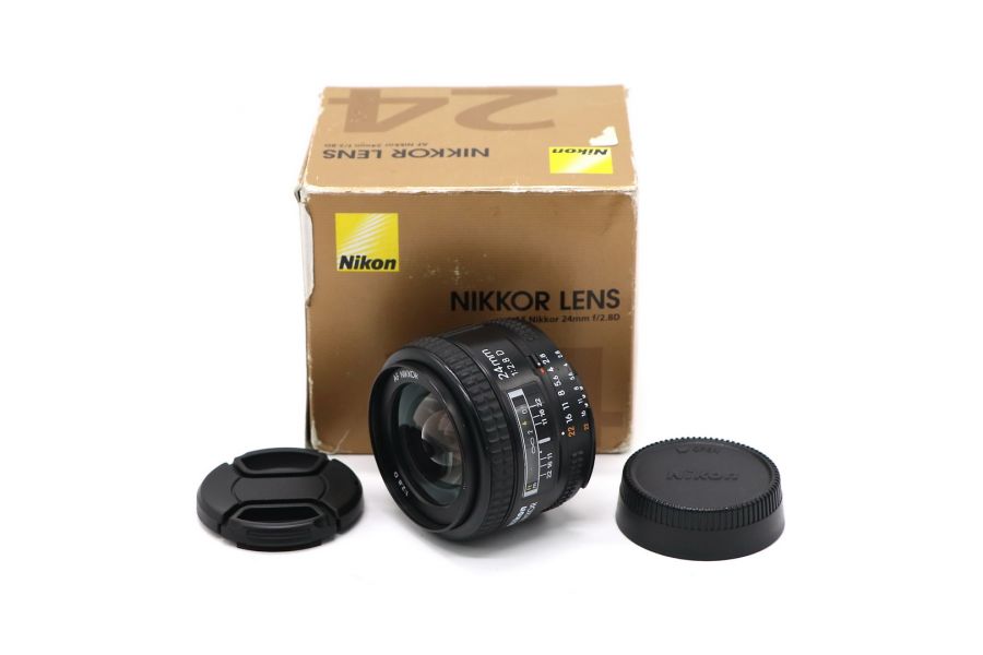 Nikon 24mm f/2.8D AF Nikkor в упаковке