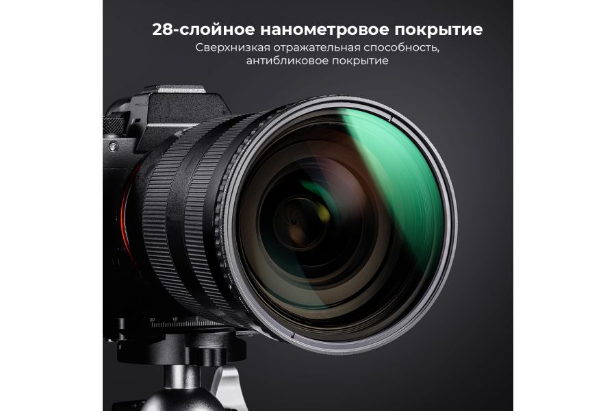 Светофильтр K&F Concept 55mm XV40 Nano-X ND8-ND128 