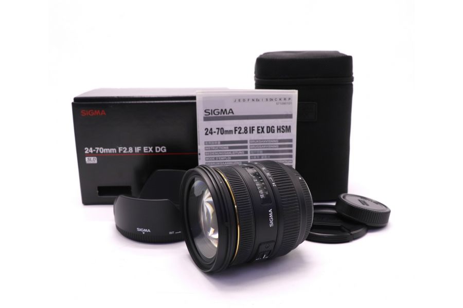 Sigma AF 24-70mm f/2.8 IF EX DG ASPHERICAL HSM Nikon F в упаковке