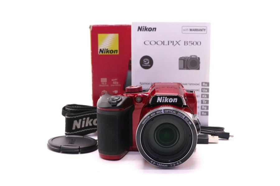 Nikon Coolpix B500 Red в упаковке
