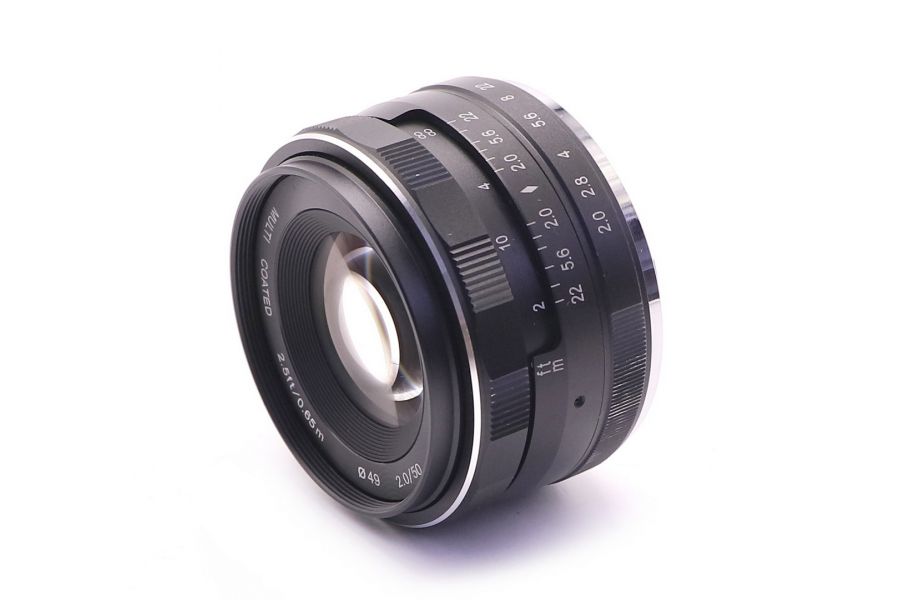 Meike 50mm f/2.0 MC для Sony E в упаковке