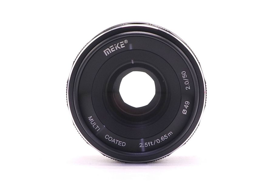 Meike 50mm f/2.0 MC для Sony E в упаковке