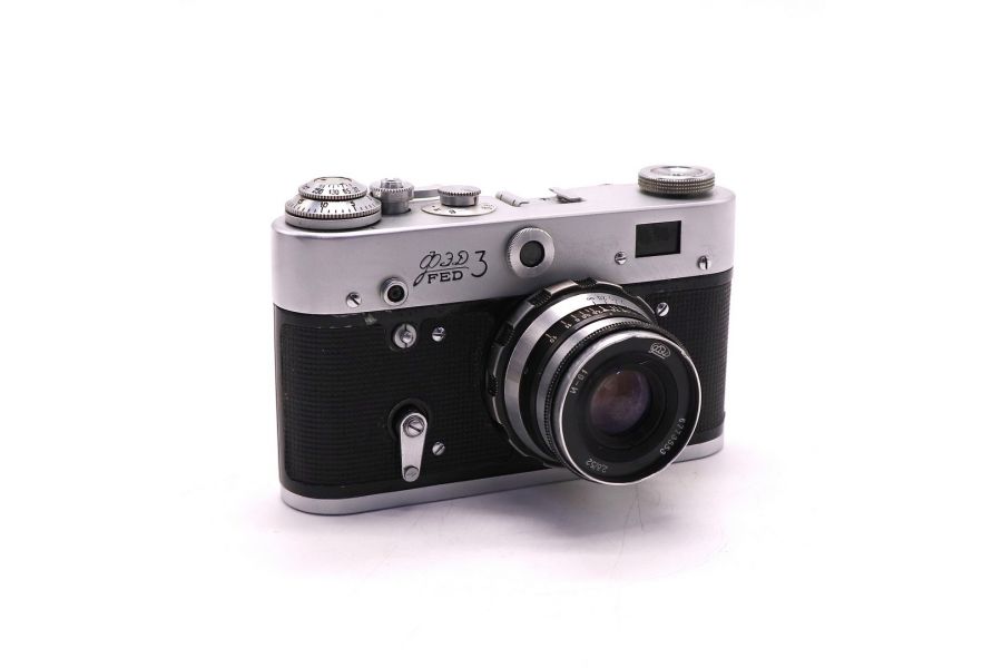 Фотокамера Фэд 3 + Индустар-61 (ФЭД, 1985)