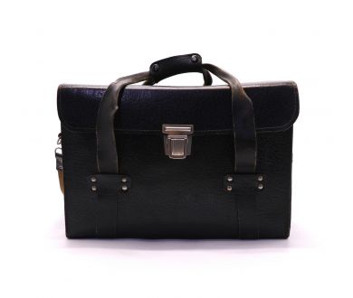 Купить Кофр для фототехники черный кожаный (СССР) Кофр для фототехники черный кожаный (СССР)