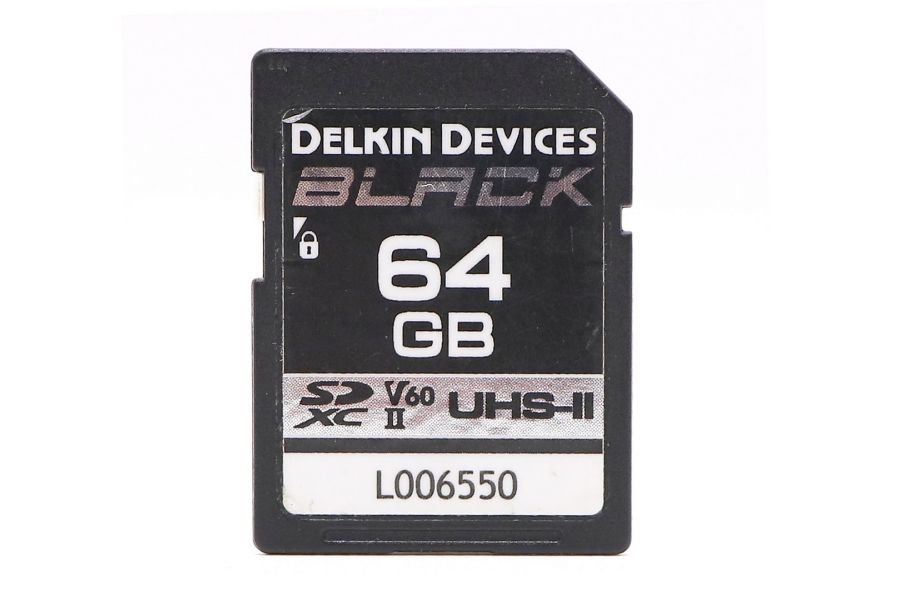 Карта памяти Delkin Devices Black SDXC 64GB UHS-II Class 10 V60