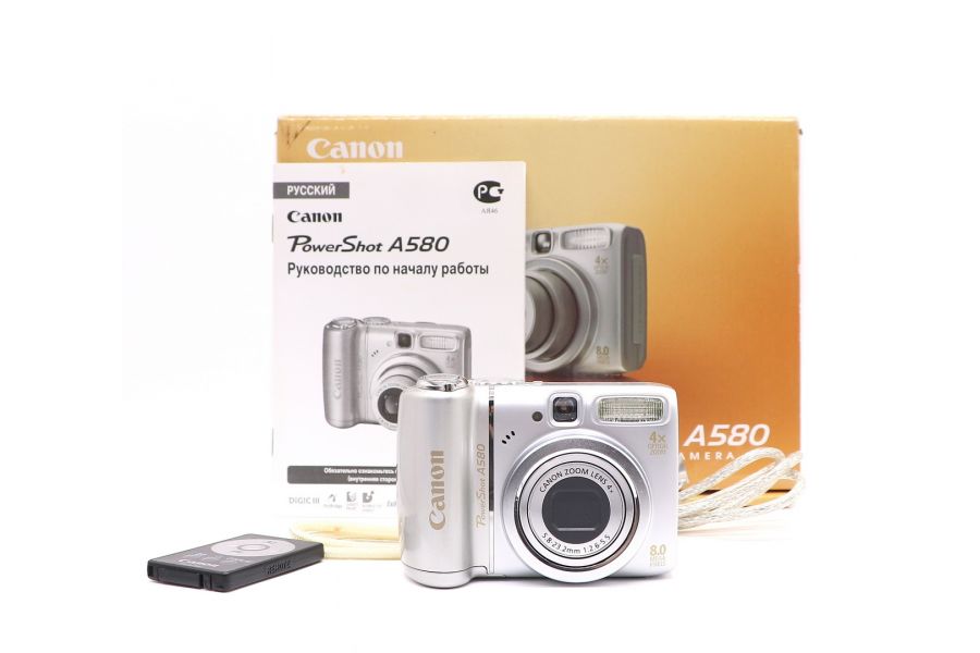 Canon PowerShot A580 в упаковке 