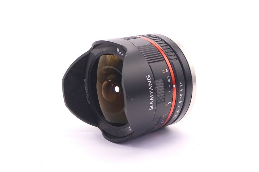 Samyang 8mm f2.8 UMC Fish-Eye E в упаковке