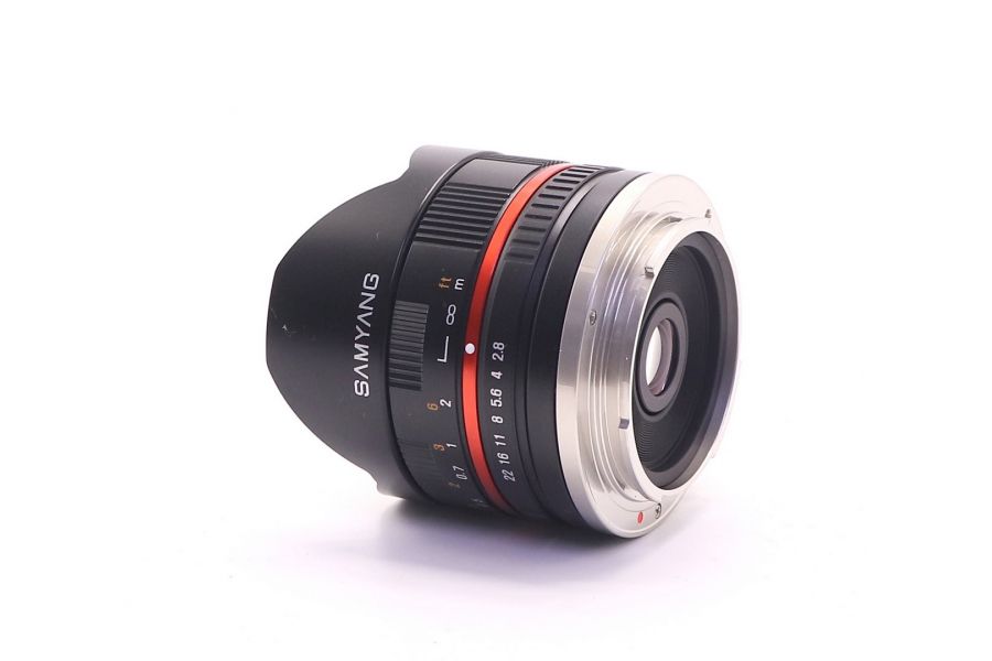 Samyang 8mm f2.8 UMC Fish-Eye E в упаковке