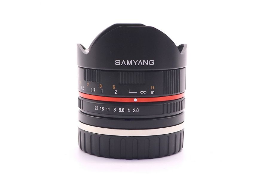 Samyang 8mm f2.8 UMC Fish-Eye E в упаковке