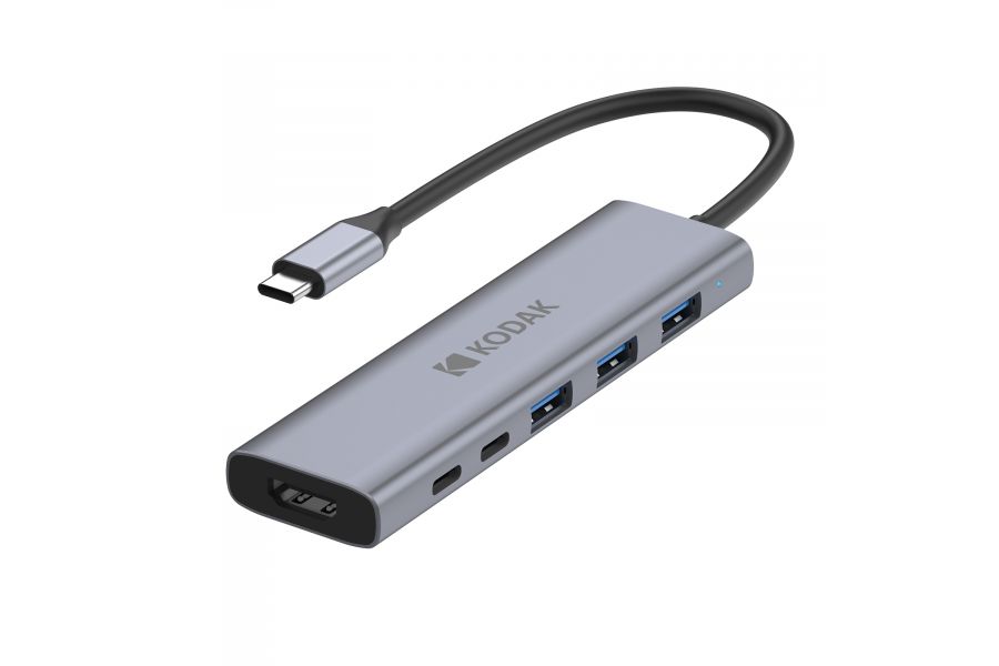 Разветвитель Kodak USB-C Hub (6-IN-1 & HDTV) T340