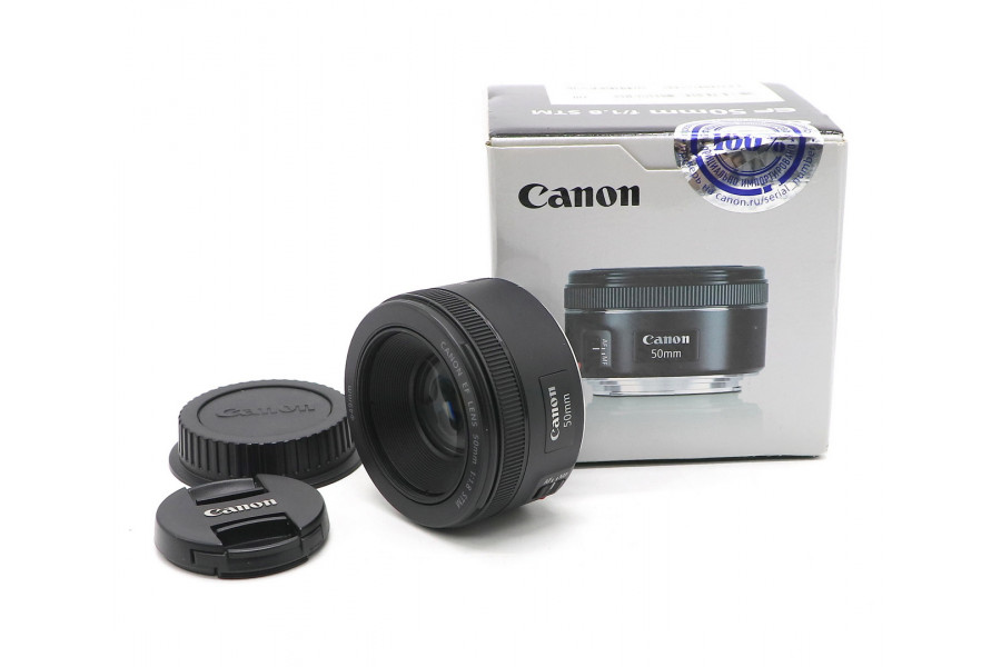 Canon EF 50mm f/1.8 STM в упаковке
