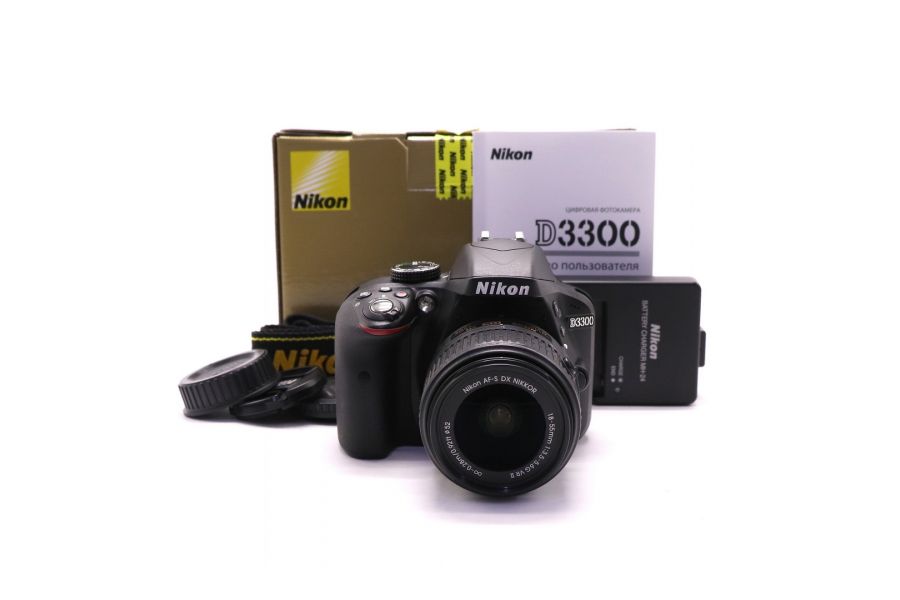 Nikon D3300 kit в упаковке (пробег 555 кадров)
