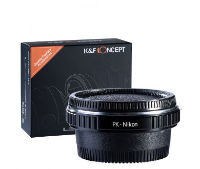 Переходник Pentax K - Nikon F с линзой K&F Concept