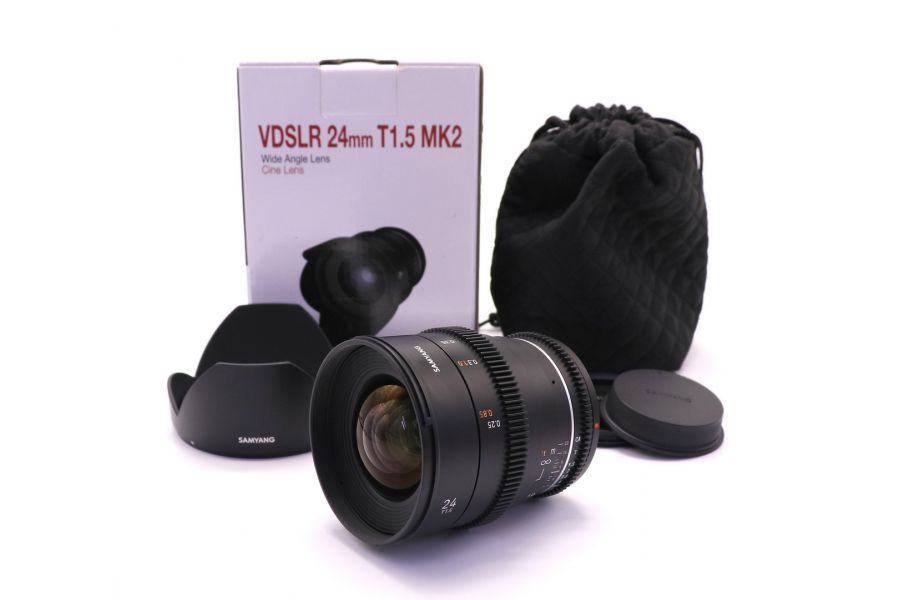 Samyang VDSLR 24mm T1.5 MK2 Canon EF в упаковке