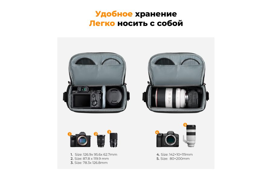 Сумка-слинг K&F Concept 5L KF13.179