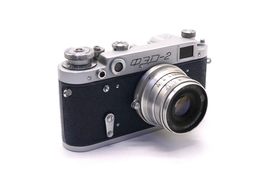 Фэд 2 + Индустар-26М синий в упаковке (СССР, 1971г)