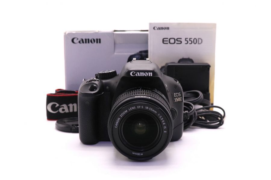 Canon EOS 550D kit в упаковке (пробег 17555 кадров)